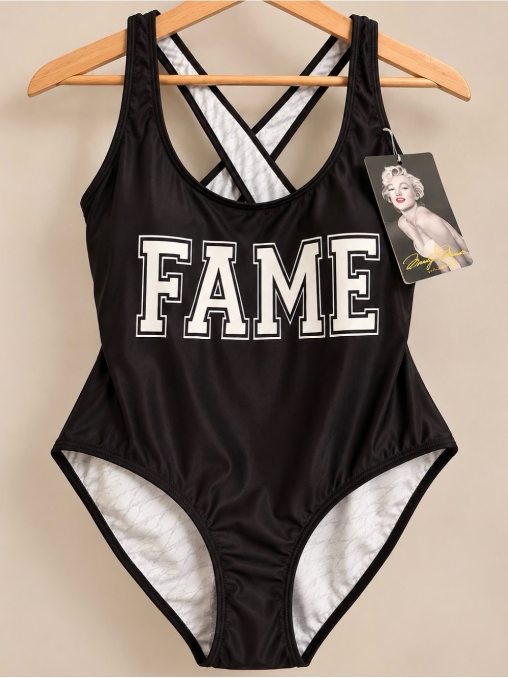 Fame Black Marilyn Monroe Women’s One-Piece Swimsuit